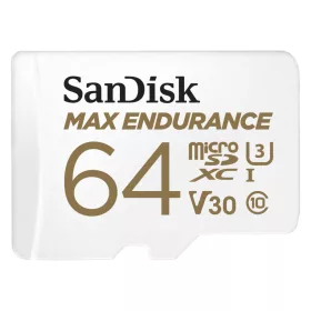   SanDisk Max Endurance microSDXC kártya 64GB V30 U3 Class 10 R100/W40MB/s + adapter (00186473)