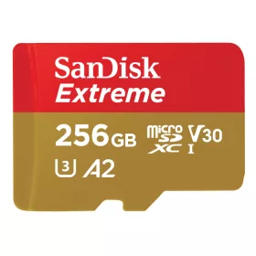  SanDisk Extreme microSDXC kártya 256GB 190/130 MB/s A2 C10 V30 UHS-I U3 (00121587)