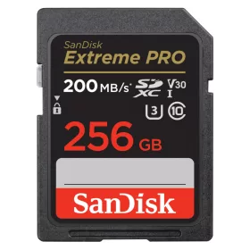   SanDisk Extreme Pro SDXC kártya 256GB 200/140 MB/s UHS-I U3 V30 (00121597)