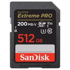   SanDisk Extreme Pro SDXC kártya 512GB 200/140 MB/s UHS-I U3 V30 (00121598)