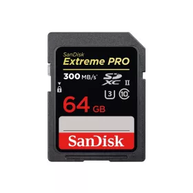   SanDisk Extreme Pro SDXC kártya 64GB 300/300 MB/s UHS-II V90 (00226807)