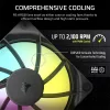 Corsair RS120 ARGB – 120mm PWM ventilátor – fekete