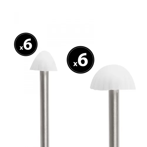 Garden of Eden LED-es szolár lámpa - 12 db mini gomba - melegfehér - 24 cmx4 cm (11243)