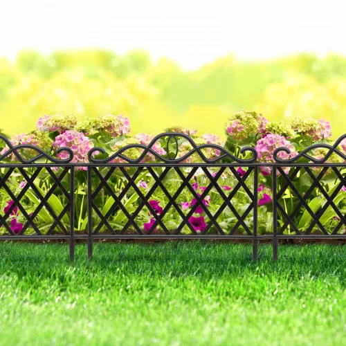 Garden of Eden Virágágyás szegély/kerítés (sorolható) - műanyag - 45x35 cm (11468B)