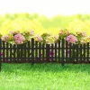 Garden of Eden Virágágyás szegély, kerítés - 60x23 cm - fekete (11468J)