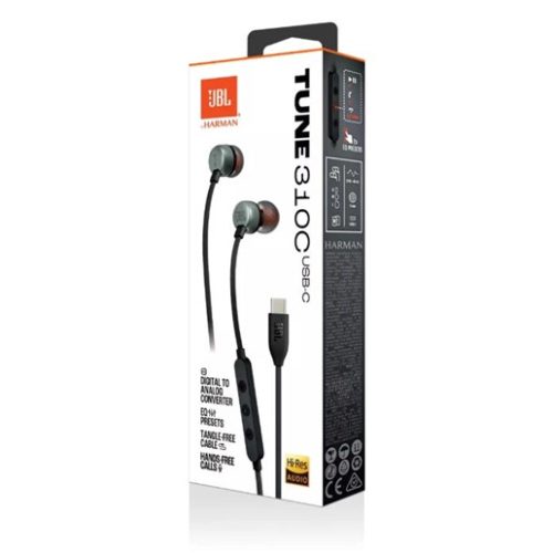 JBL T 310 C BLK fülhallgató