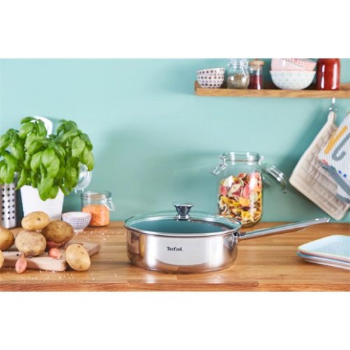 Tefal B9223205 serpenyő mély 24 cm + borító cook eat