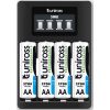 Uniross UCU005A LCD-s processzoros gyors töltő 4db 2700mAh AA akkumulátorral