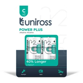   Uniross 1,5V C/LR14/baby tartós alkáli elem POWER PLUS 2db/csomag