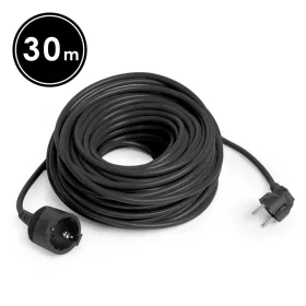   Delight Lengő hosszabbító fekete - 3x1,5 mm2 - 30 m (20507BK)