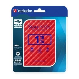   Verbatim 53203 külső hdd 2,5" (merevlemez), 1tb, usb 3.0, piros