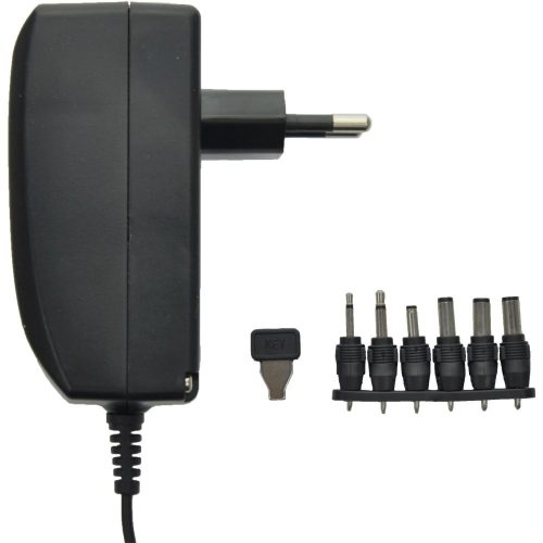 Uniross univerzális adapter 3- 12V, 6 féle csatlakozó, 2250mA, 27W, EU