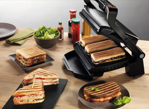 Tefal GC714834 Optigrill+ grillsütő sütőtálcával fekete 2000 W