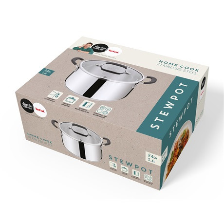 Tefal E3184655 Jamie Oliver edény fedővel