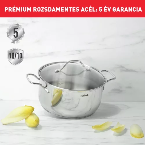 Tefal B8644474 Intuition lábas + fedő 20 cm