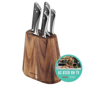   Tefal K267S656 Jamie Oliver 6 késes készlet akác tartóban