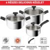 Tefal B925S655 Delicious 3 darabos edénykészlet 3 fedővel