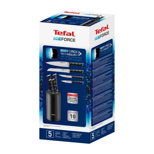 Tefal K2325S75 Ice Force 5 db-os kés és tartó készlet