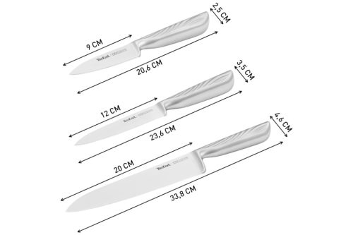 Tefal K289S334 Precision 3 db-os késkészlet (9, 12 és 20 cm)