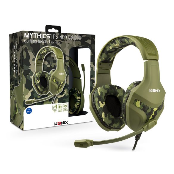 Mythics PS-400 PlayStation 4 camouflage gamer headset