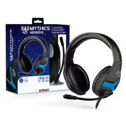 Mythics Nemesis PlayStation 4 kék gamer headset