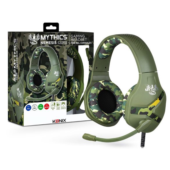 Mythics Nemesis camouflage vezetéskes headset