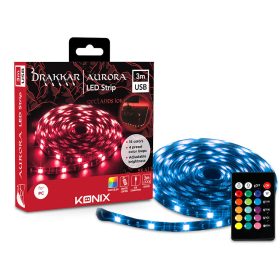 Drakkar Aurora USB-s LED szalag - 3 m