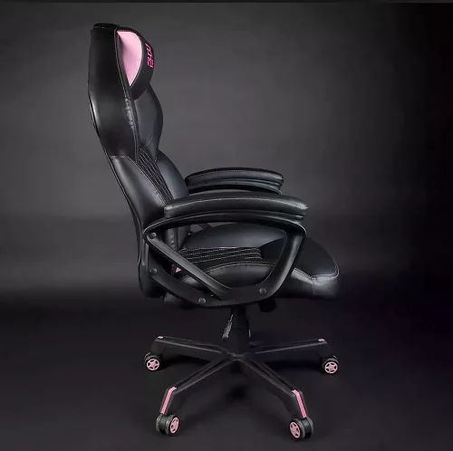 Konix Geek Star Onyx fekete-rózsaszín gamer szék