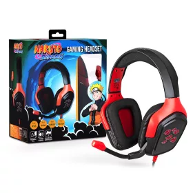   Konix Naruto "Akatsuki" univerzális vezetékes gamer headset