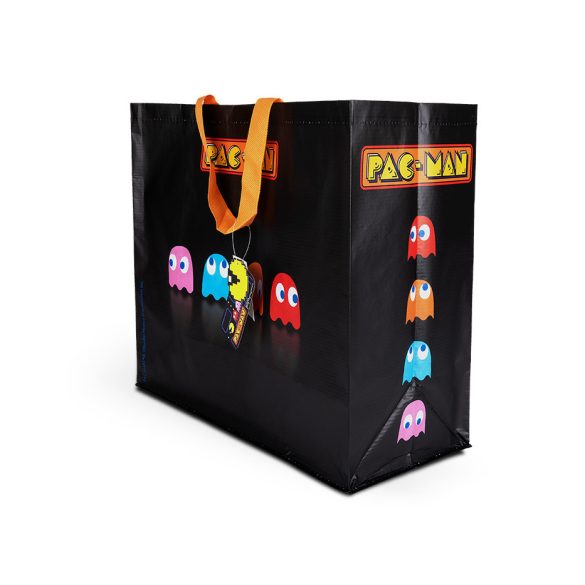 Konix Pac-Man fekete Bevásárló táska