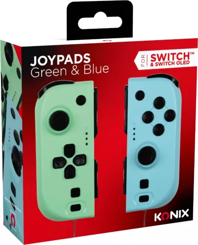 Konix Nintendo Switch zöld és kék vezeték nélküli kontroller pár