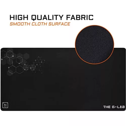The G-Lab Egérpad - PAD BARIUM XXL (900x400x2mm, vízálló, fekete)