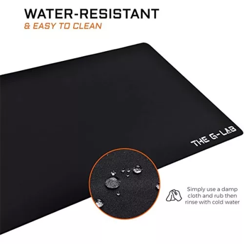 The G-Lab Egérpad - PAD BARIUM XXL (900x400x2mm, vízálló, fekete)