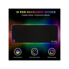 The G-Lab Egérpad - PAD RUBIDIUM (800x300x3mm; fekete, extra USB, vízálló, RGB LED)
