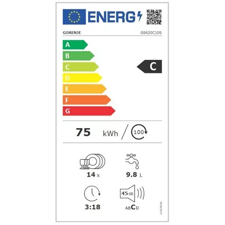 Gorenje GS620C10S mosogatógép 14 teríték