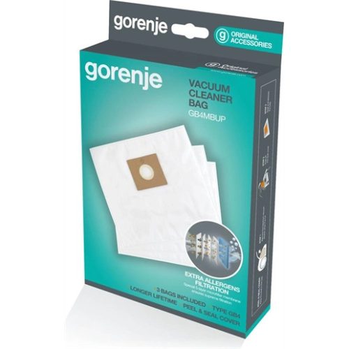 Gorenje GB4MBUP porzsák, 5 rétegű mikroszűrős