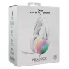 White Shark GH-2444W PEACOCK gamer fejhallgató mikrofonnal - RGB - fehér