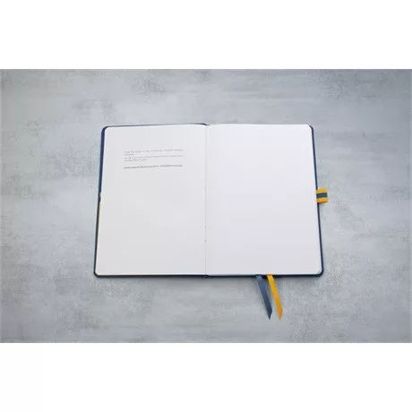 Sigel LS105 jegyzetfüzet, exkluzív, A5 vonalas, 88 lap, keményfedeles, kék-sárga