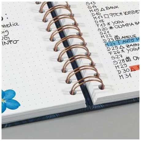 Sigel JN609 spirálfüzet, 168x215 mm, pontrácsos, 120lap, keményfedeles, perfectly imperfect