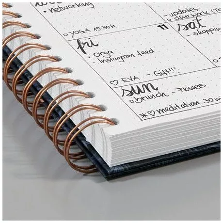 Sigel JN609 spirálfüzet, 168x215 mm, pontrácsos, 120lap, keményfedeles, perfectly imperfect