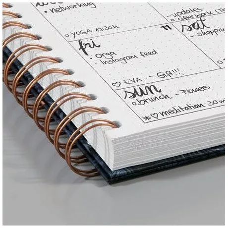 Sigel JN602 spirálfüzet, 162x215 mm, pontrácsos, 60lap, keményfedeles, mystic jungle