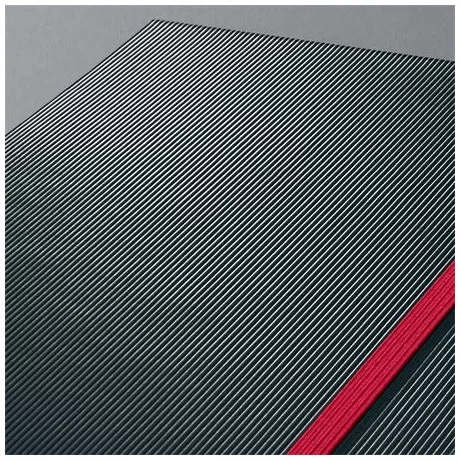 Sigel CO662 jegyzetfüzet, exkluzív, a5, kockás, 97lap, keményfedeles, fekete-piros