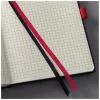Sigel CO660 jegyzetfüzet, exkluzív, a4, kockás, 97lap, keményfedeles, fekete-piros