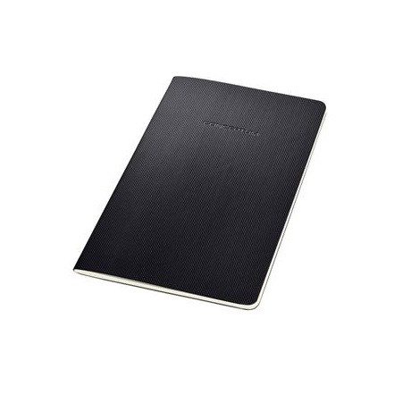 Sigel CO863 füzet, exkluzív, a5, vonalas, 32lap, puhafedeles, fekete