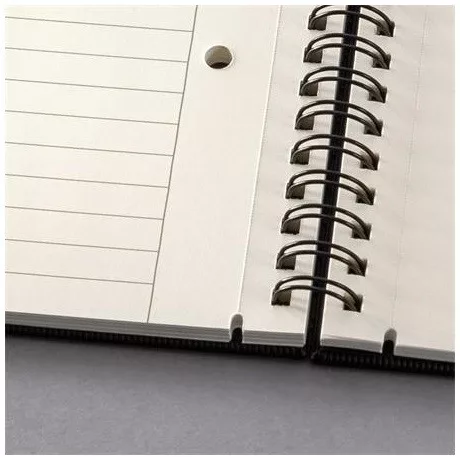 Sigel CO823 spirálfüzet, exkluzív, a5, vonalas, 80lap, keményfedeles, fekete