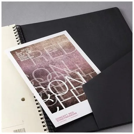 Sigel CO823 spirálfüzet, exkluzív, a5, vonalas, 80lap, keményfedeles, fekete