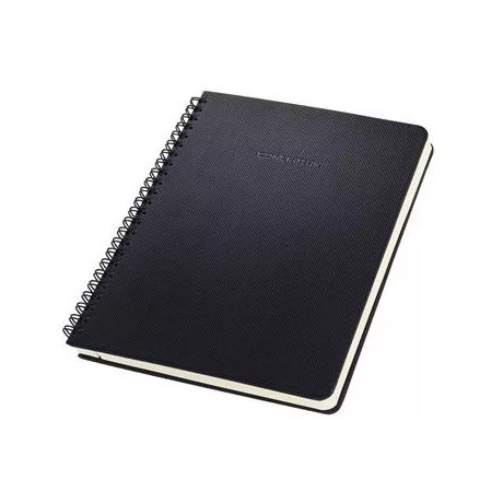 Sigel CO823 spirálfüzet, exkluzív, a5, vonalas, 80lap, keményfedeles, fekete