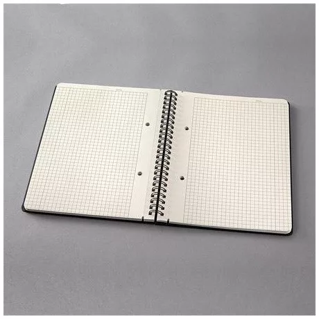Sigel CO822 spirálfüzet, exkluzív, a5, kockás, 80lap, keményfedeles, fekete