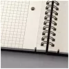 Sigel CO822 spirálfüzet, exkluzív, a5, kockás, 80lap, keményfedeles, fekete