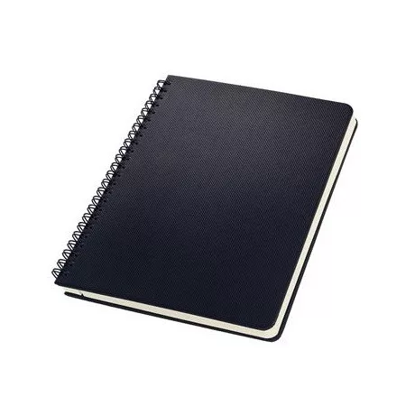 Sigel CO822 spirálfüzet, exkluzív, a5, kockás, 80lap, keményfedeles, fekete